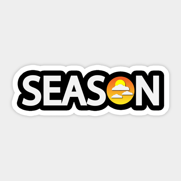 Season typography design Sticker by Geometric Designs